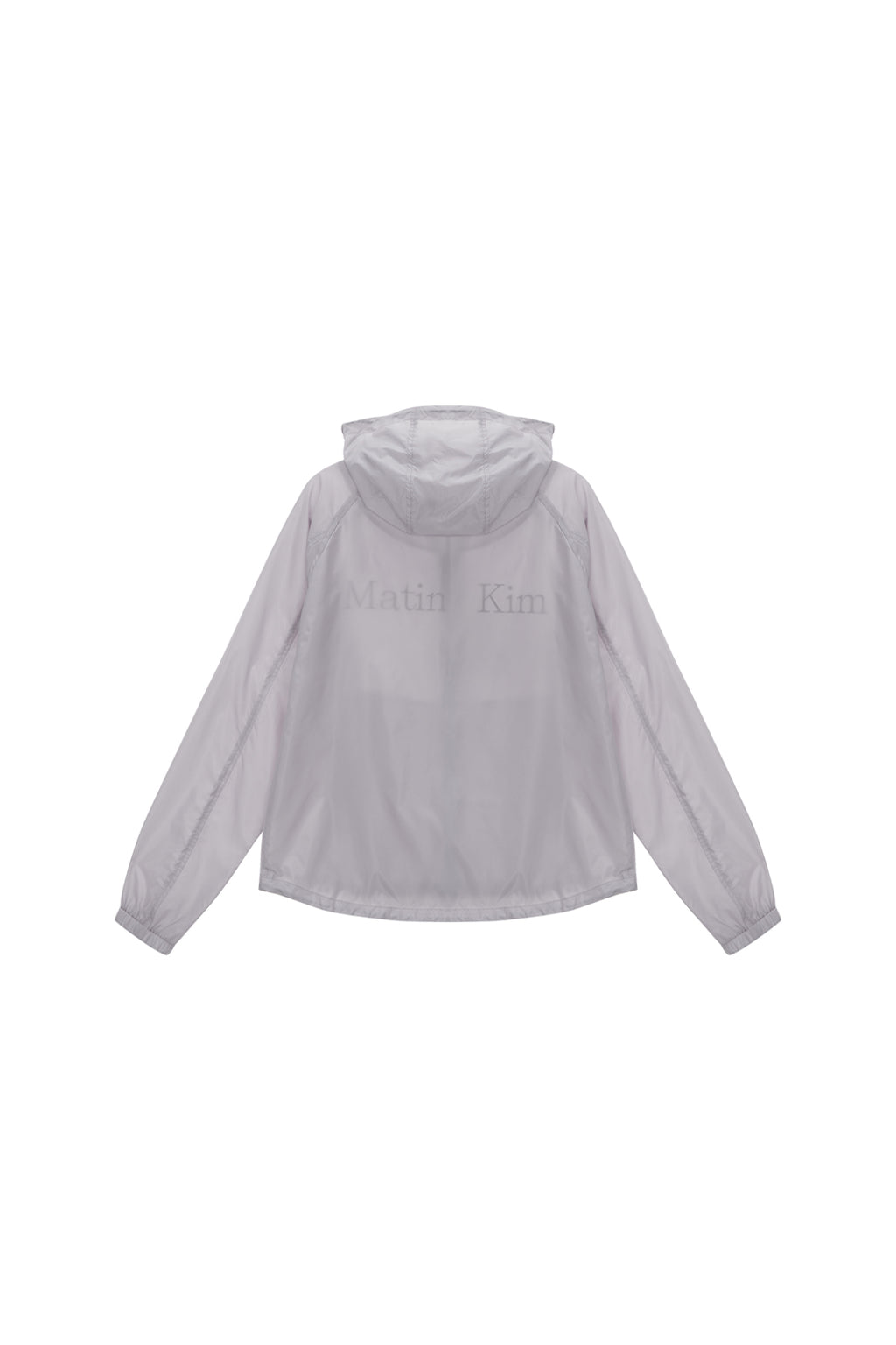 [matinkim] LIGHT HOODY WINDBREAKER FOR WOMEN IN LIGHT GREY
