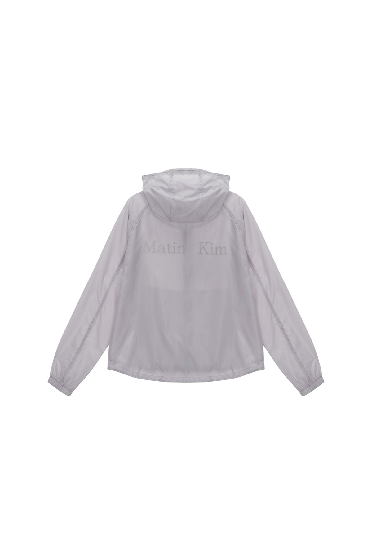 [matinkim] LIGHT HOODY WINDBREAKER FOR WOMEN IN LIGHT GREY