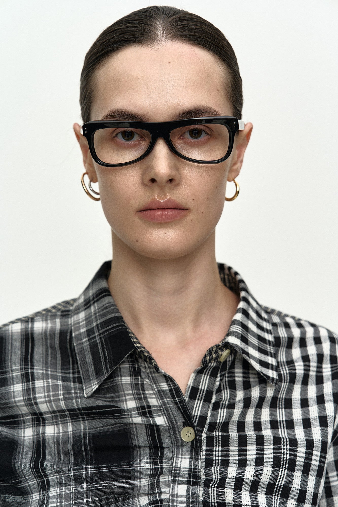 Andersson Bell Shirred Check Shirt
