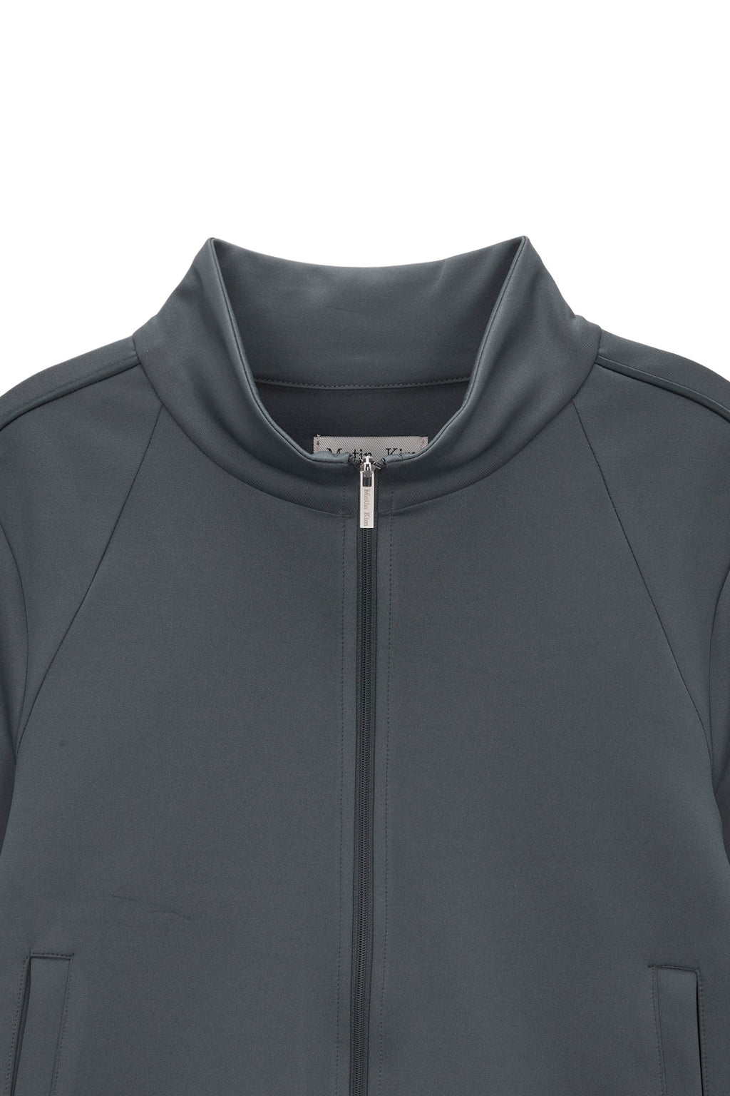 [matinkim] PIPING CROP TRACK JUMPER IN GREY