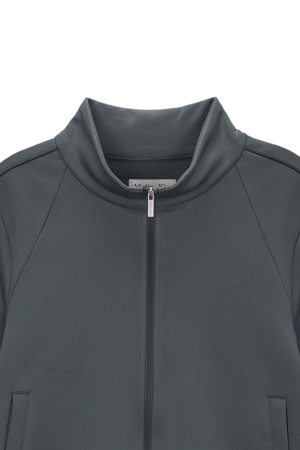 [matinkim] PIPING CROP TRACK JUMPER IN GREY