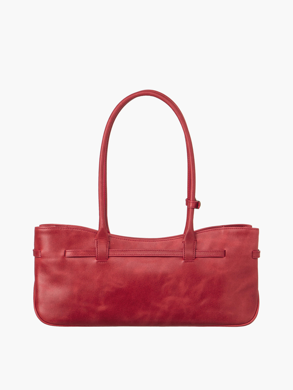 Margesherwood Grandma Used Shoulder Bag apple red pull-up