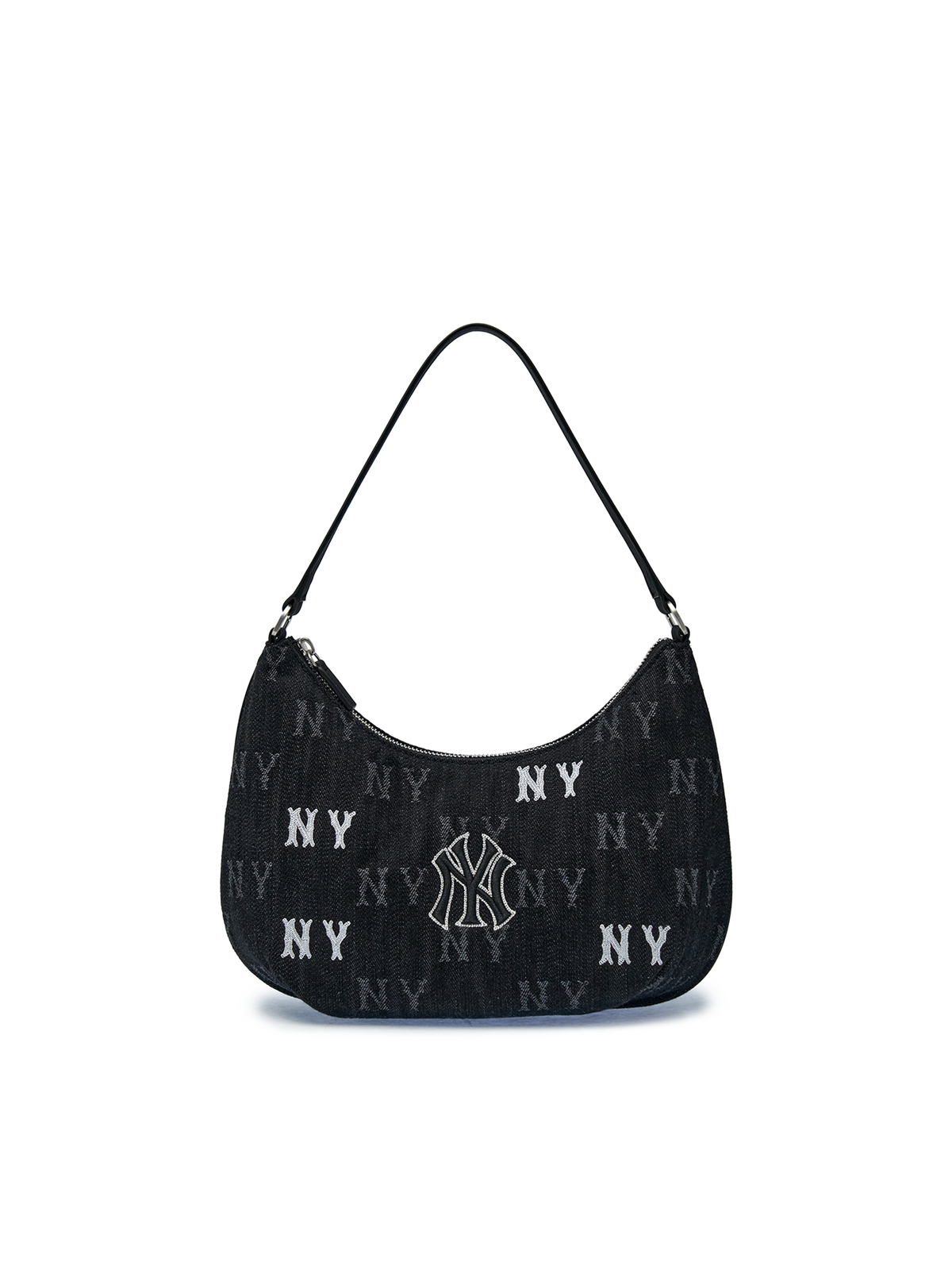 Mlb Hip Monogram Jqd Denim Hobo Bag