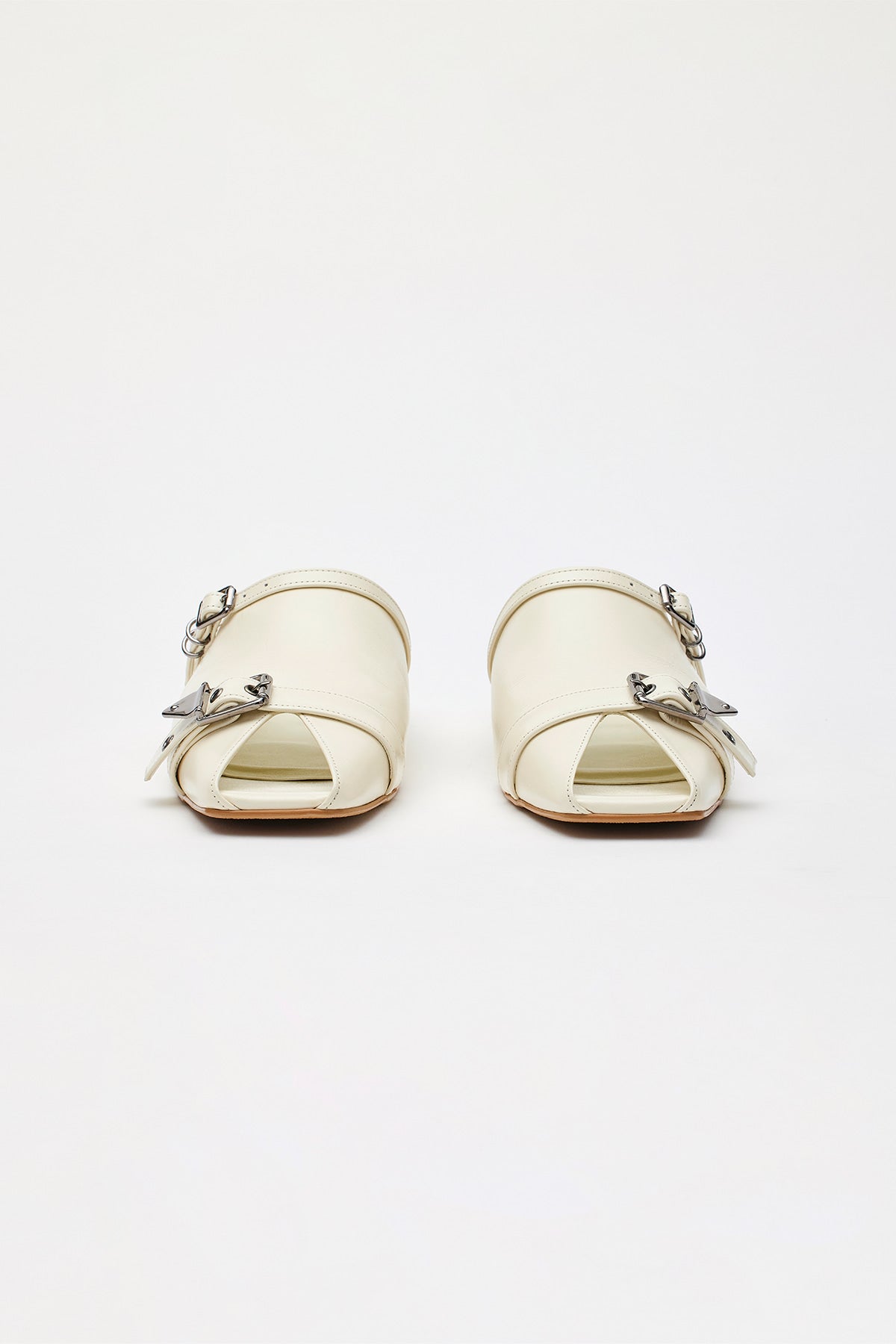 Matinkim Open Toe Strap Mule IN Ivory