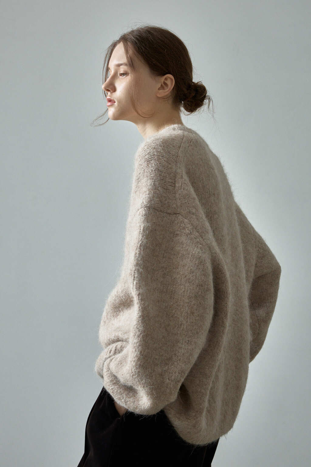 Facade Pattern Alpaca Cloud Knitwear beige