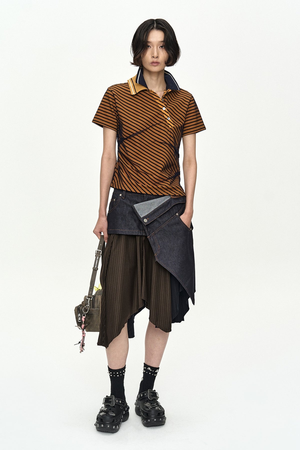 Andersson Bell Rigid Turn-Over Asymmetric Skirt