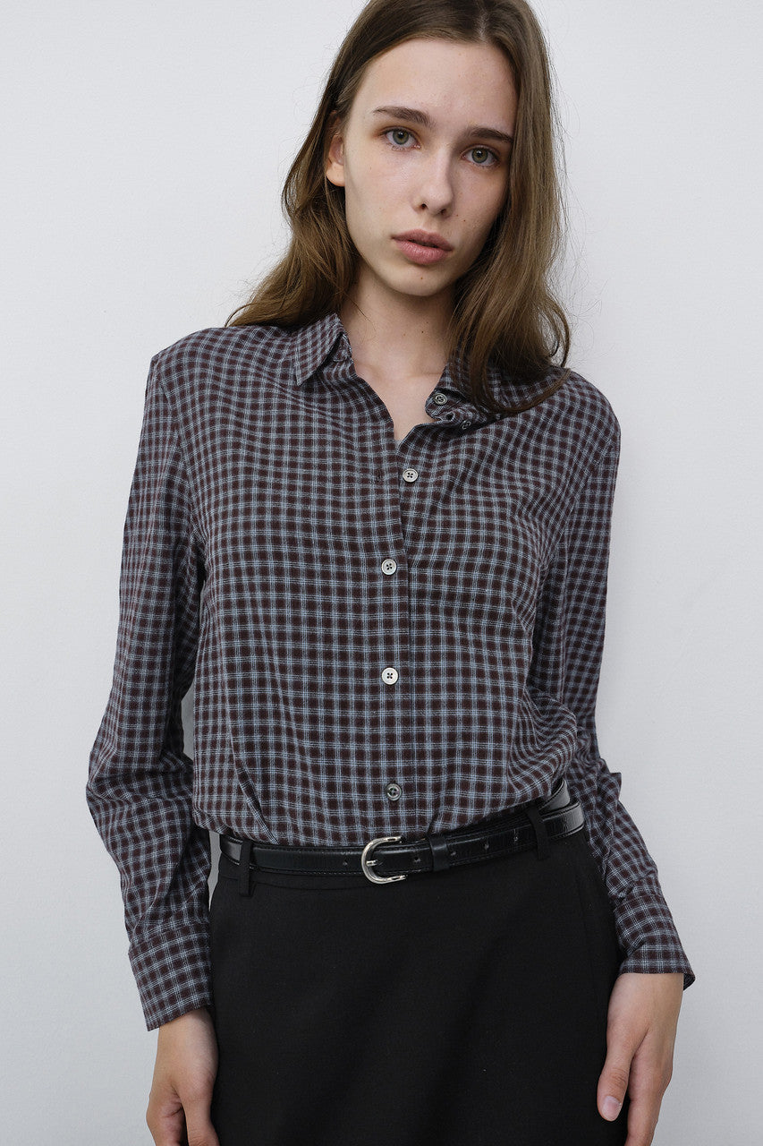 Dunst D-Buckle Slim Leather Belt Black