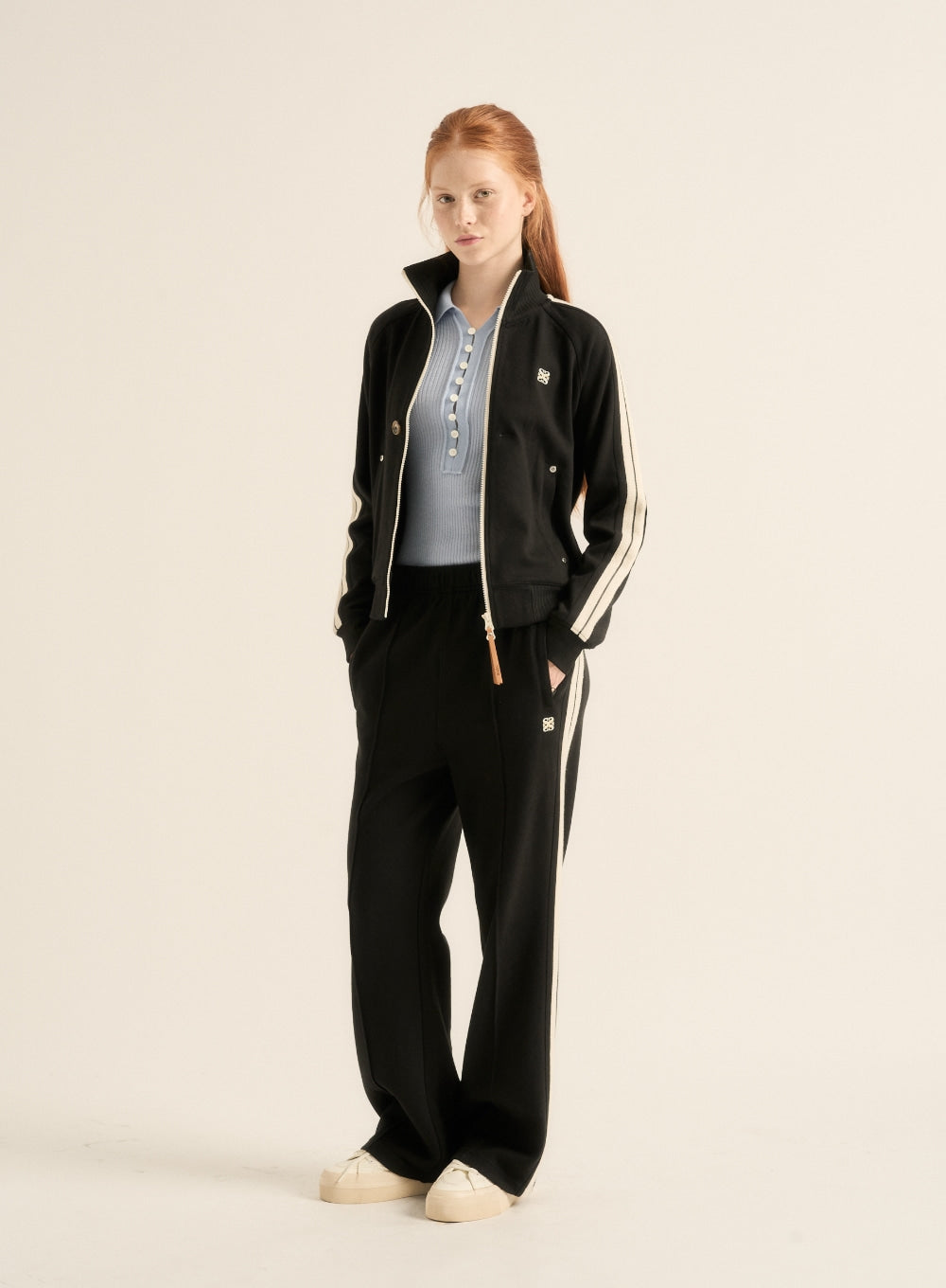 [satur] (W) Lawton All Day Track Zip-Up Jacket - Caviar Black