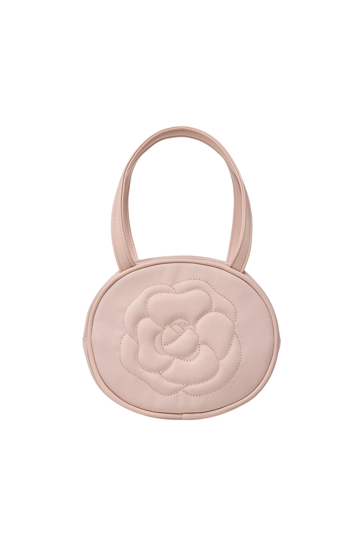 EMIS Rose Stitch Round Bag-Pink