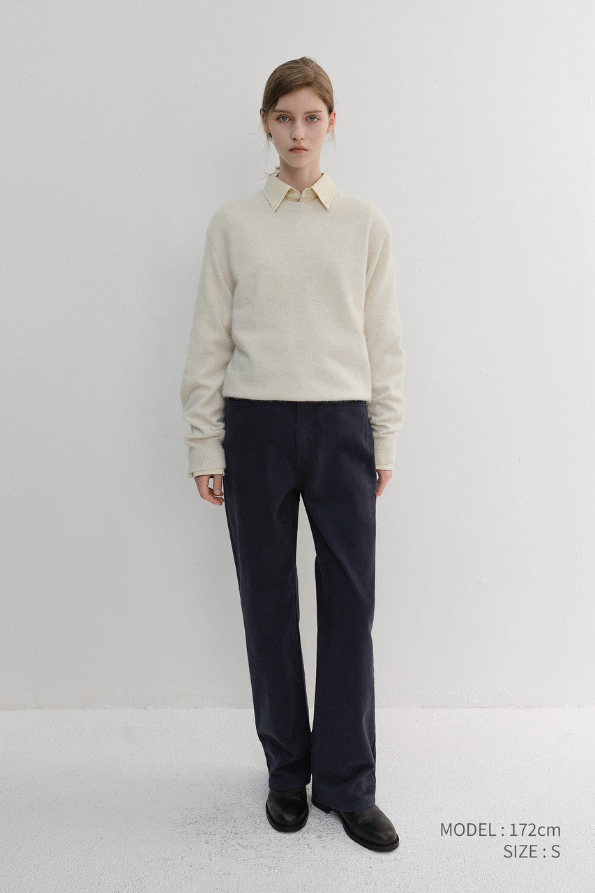 Dunst Brushed Straight Jeans Navy