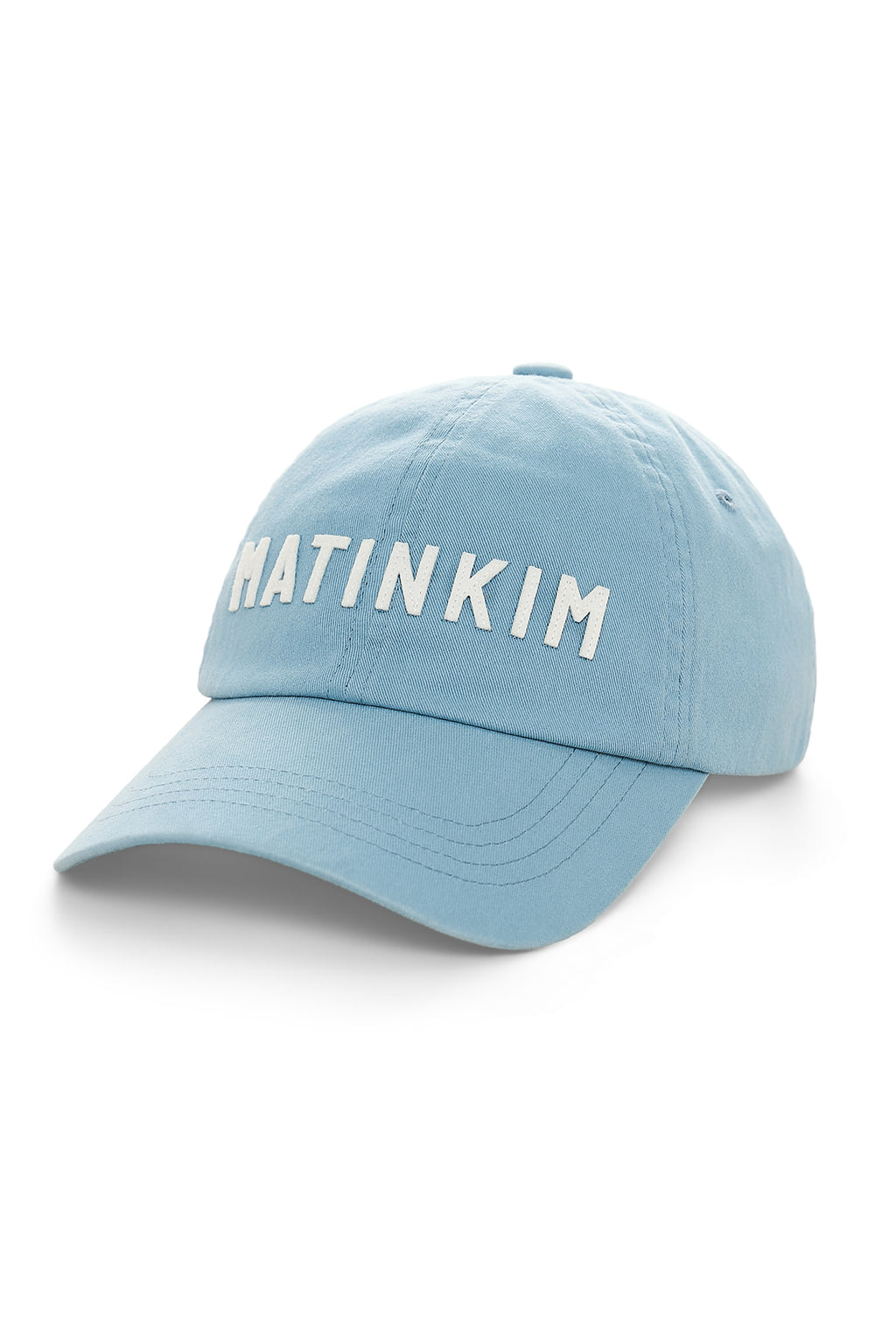 Matinkim Applique Felt Logo Ball Cap IN Light Blue