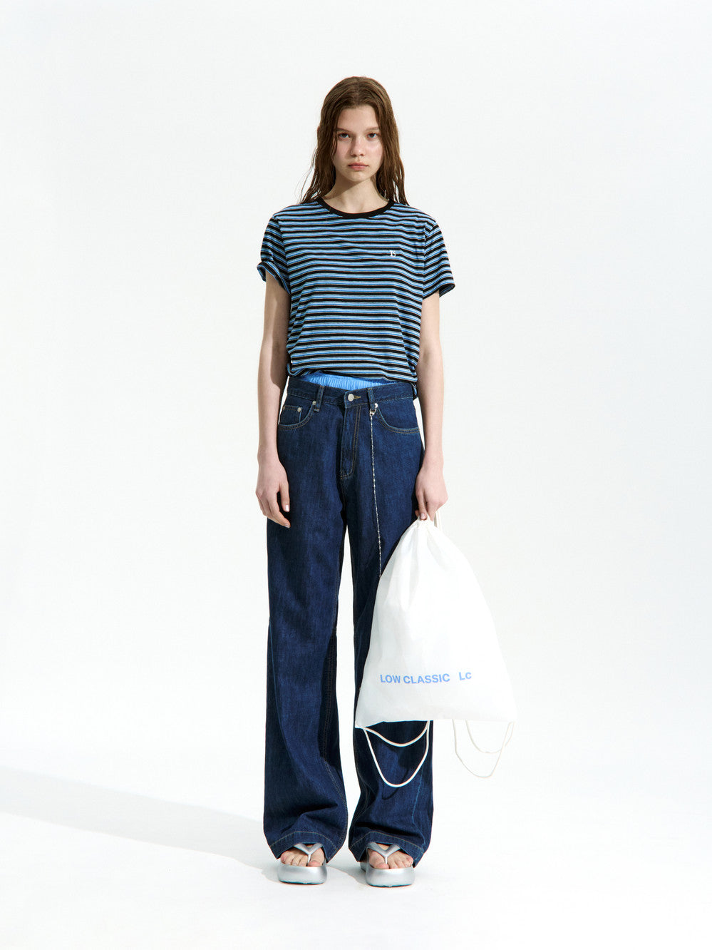 Low Classic Lc Striped Mini T-Shirt Black