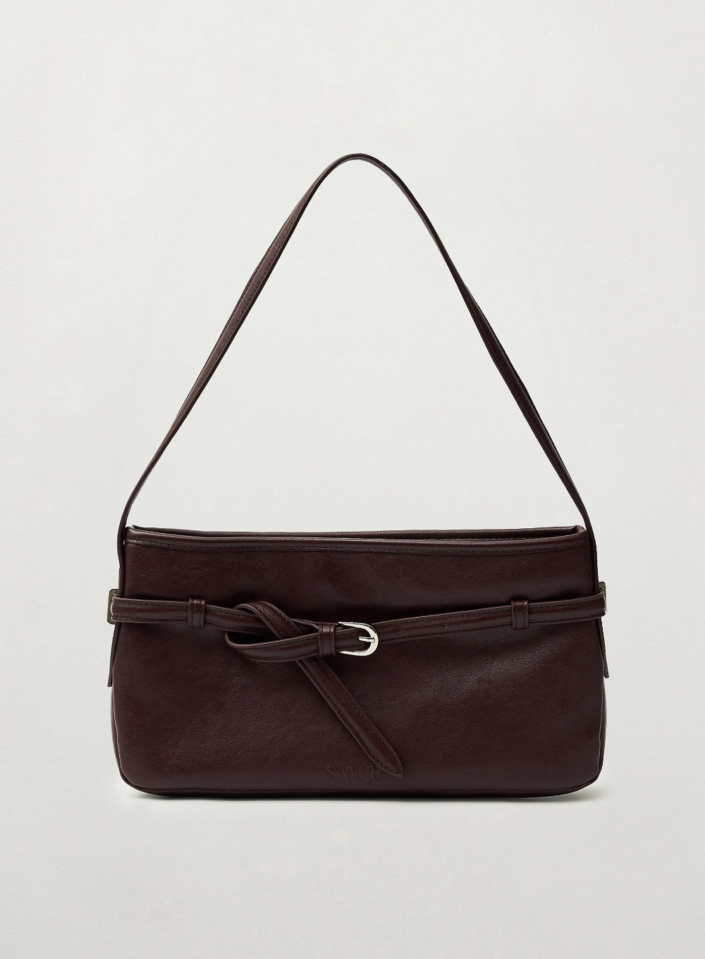 [satur] Belt Mini Shoulder Bag - Brown