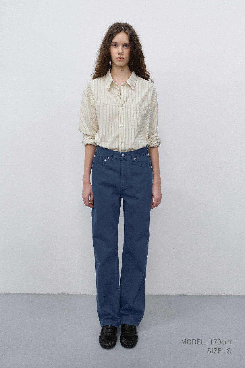 Dunst Essential Straight Colored Jeans Blue Navy