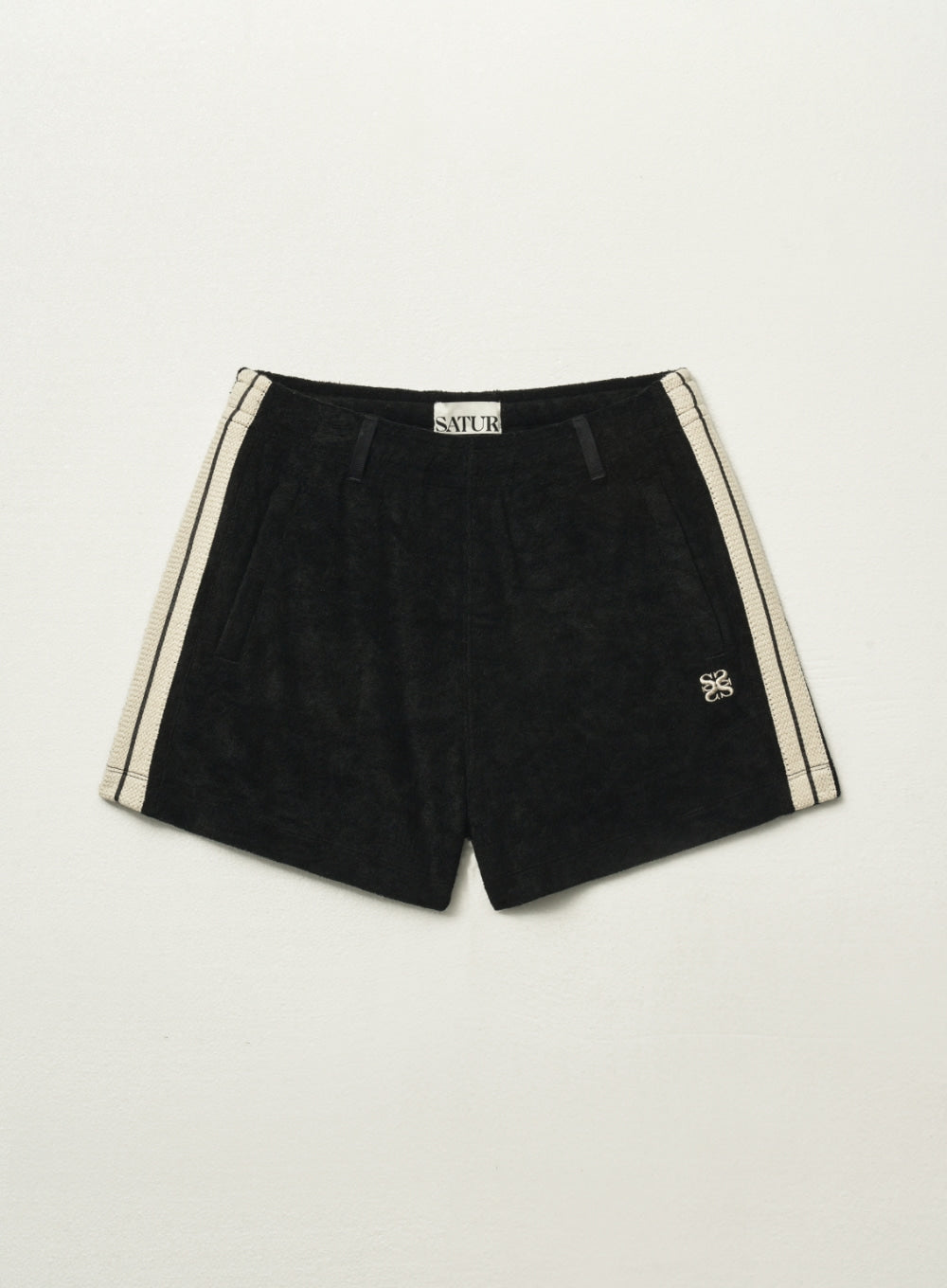[satur] (W) Lawton Terry Shorts - Black