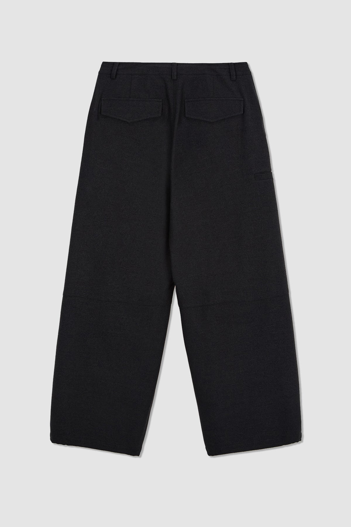 Matinkim Wool Blended Parachute Pants IN Charcoal