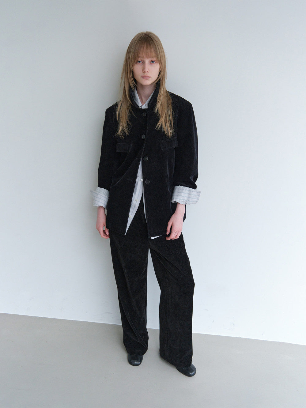 Low Classic Classic Corduroy Jacket Black
