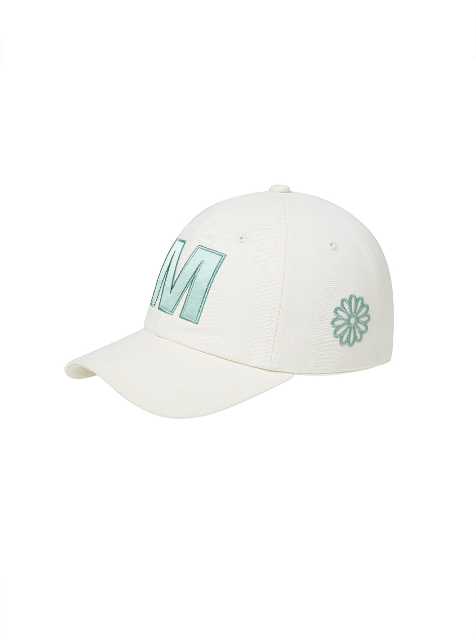 CAP M SATIN_CREAM MINT