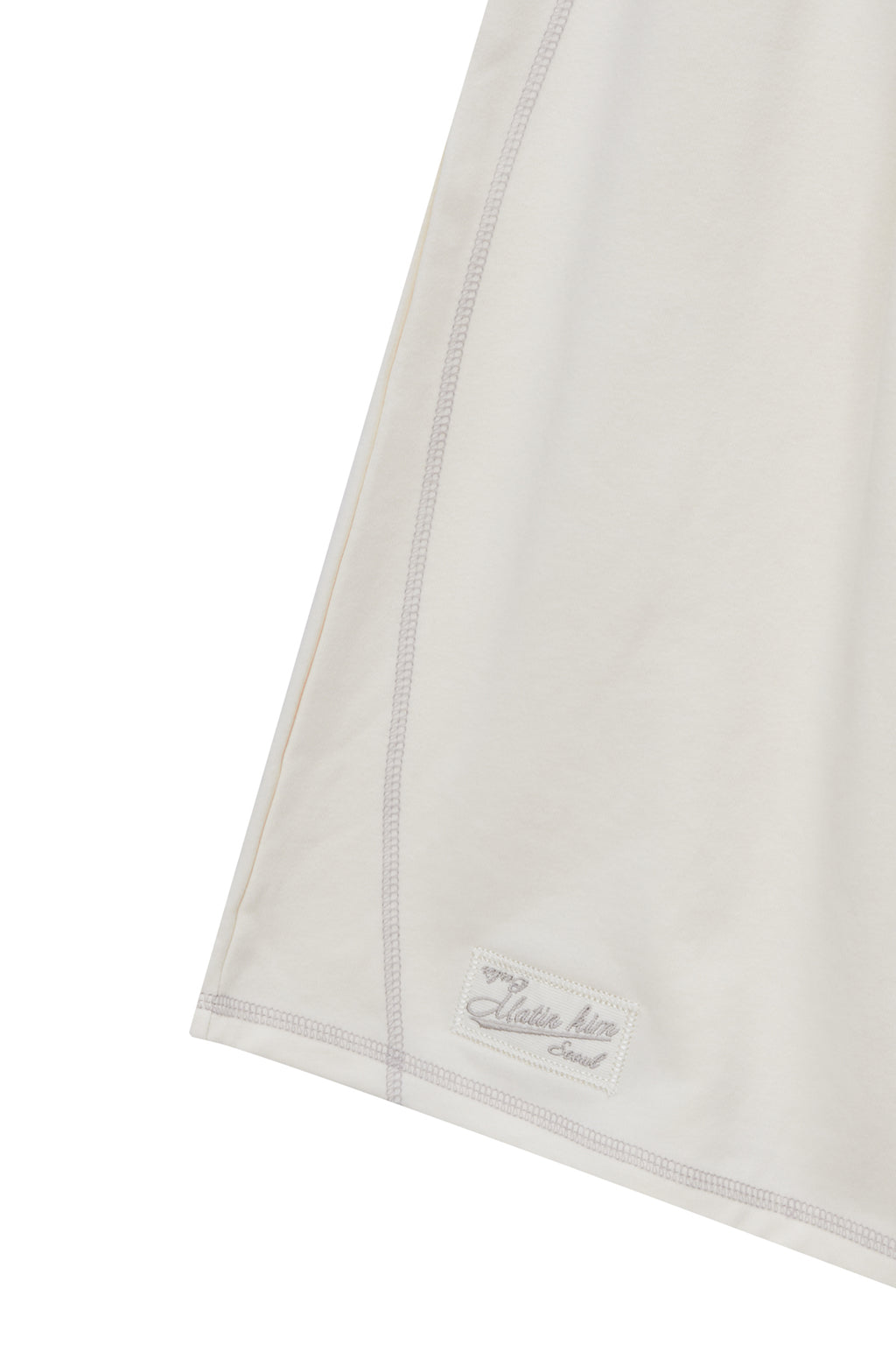 Matinkim Stitch Label Half Sweatshorts IN Ivory