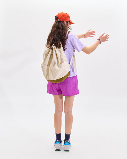 HS Canvas Duffle Backpack_Ivory & Beige