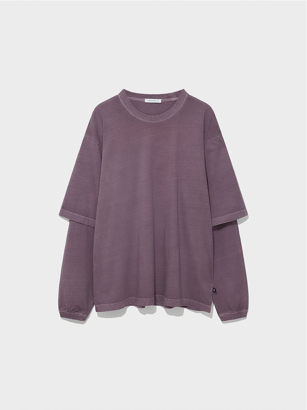 Low Classic Oversized Lc Layered Tee Lilac - Low Classic