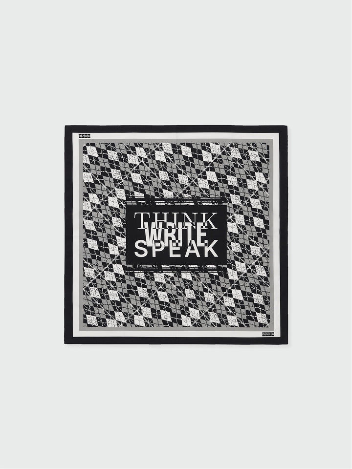 EENK Argyle Pattern Bandana (55cm x 55cm) - Black