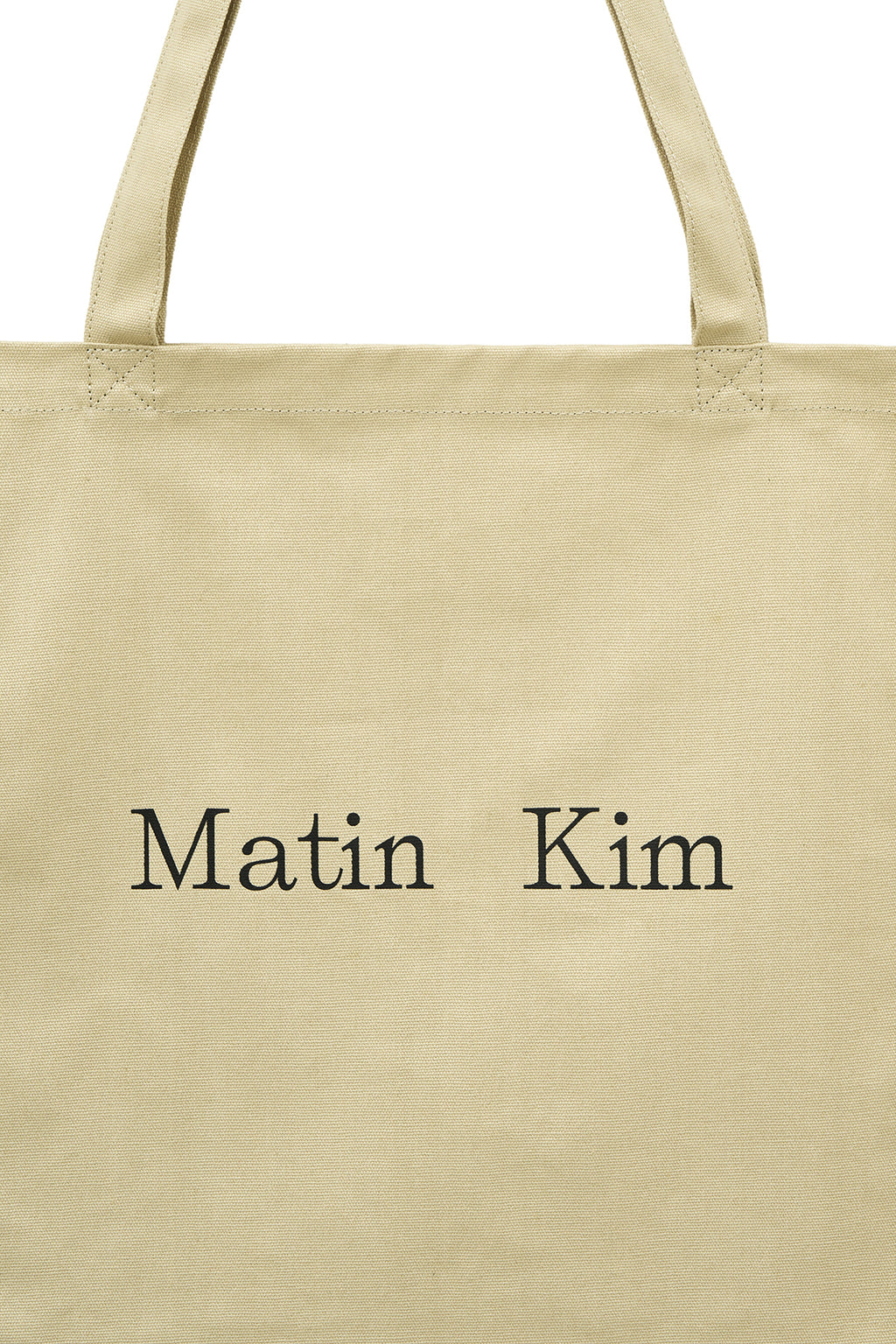 Matinkim Eyelet Logo Canvas Ecobag IN Beige