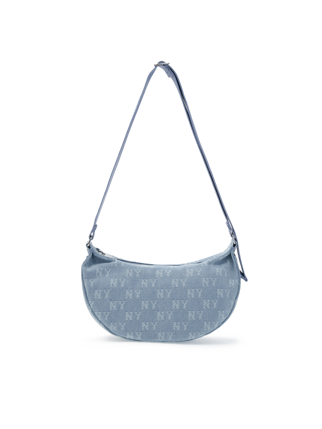 MLB Korea Classic Monogram Denim Vintage Hobo Bag