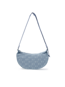 MLB Korea Classic Monogram Denim Vintage Hobo Bag