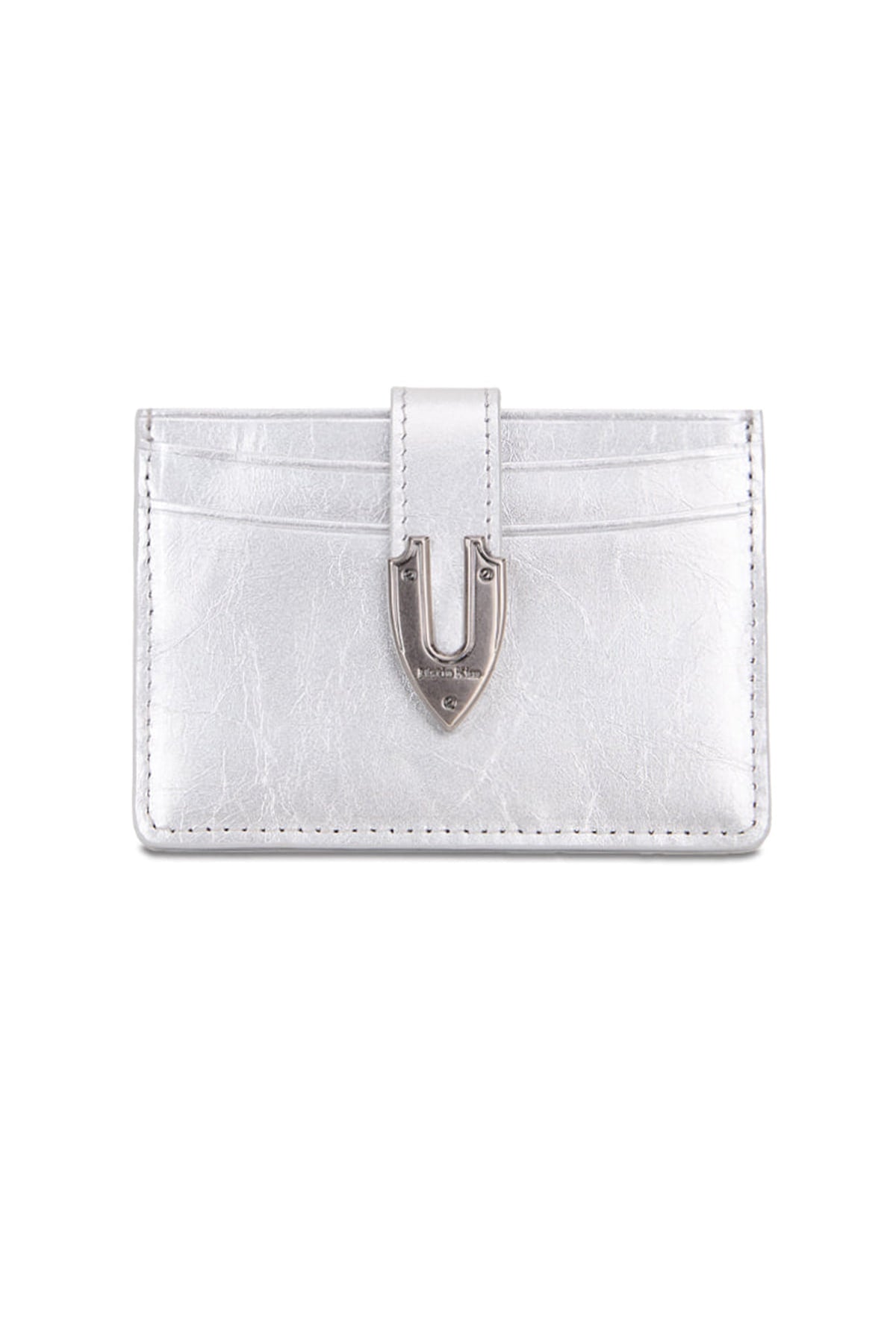 Matinkim Western Buckle Card Wallet IN Silver