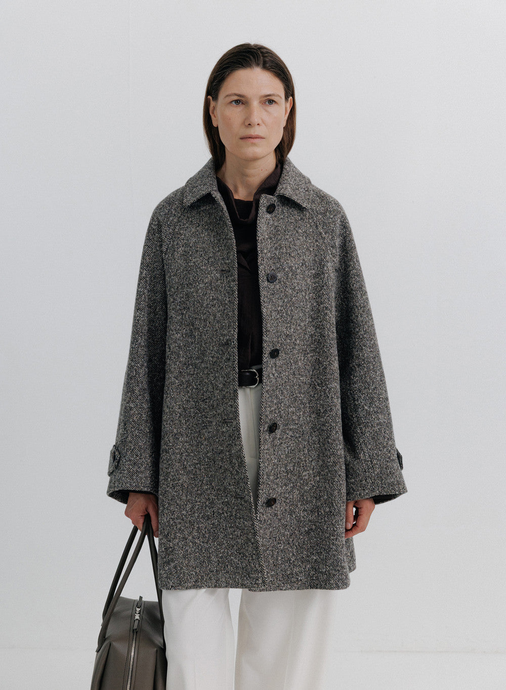 Kindersalmon Freya Wool Coat Melange