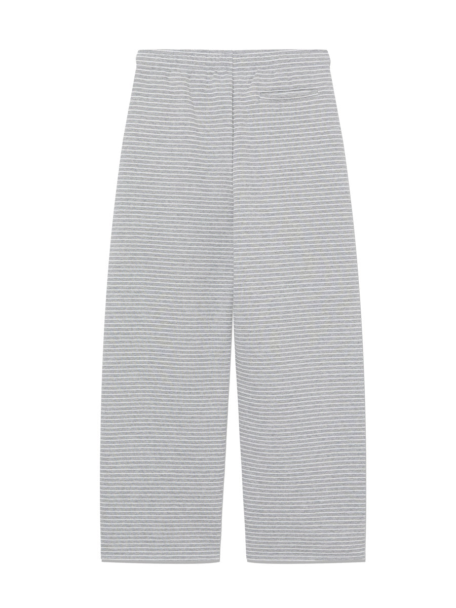 GLOWNY G Warm Core Stripe Sweatpants (Gray Stripe)