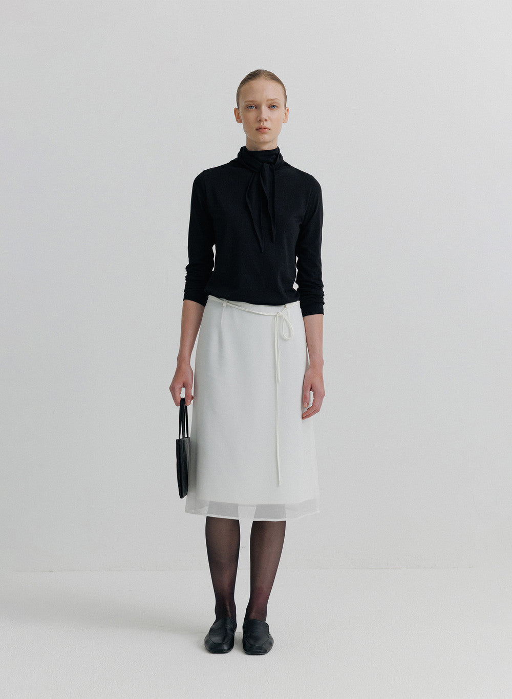 Kindersalmon Lucius Midi Skirt Bone