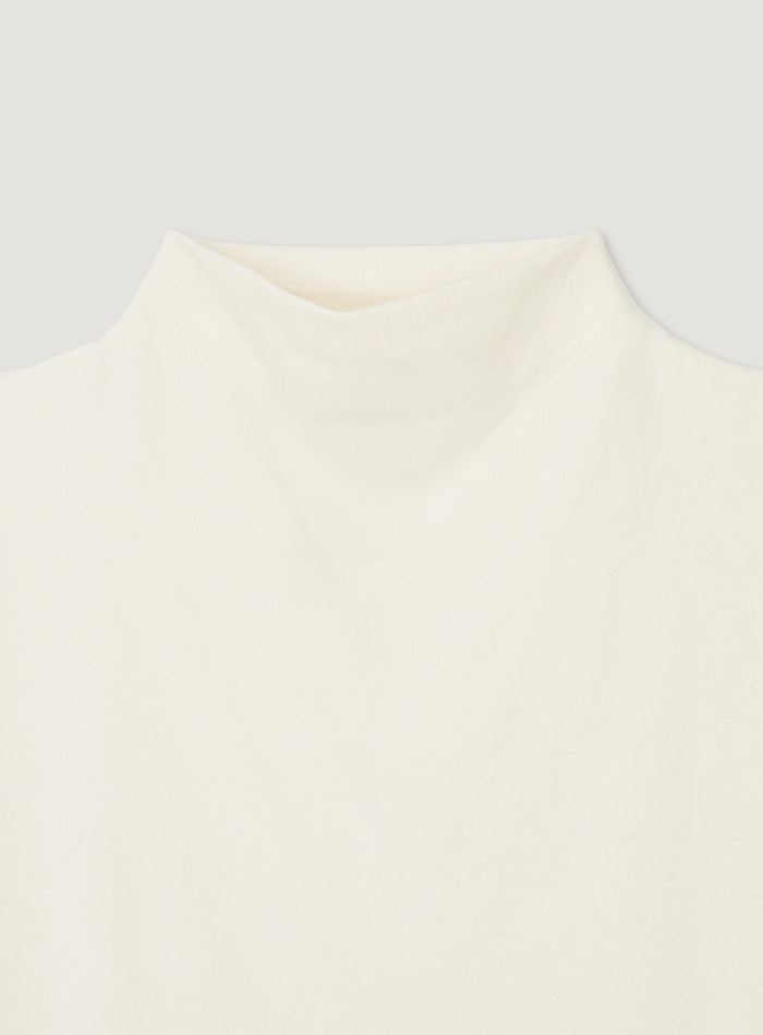 Mango Maniplease Veli Cowl Neck Tee Ivory