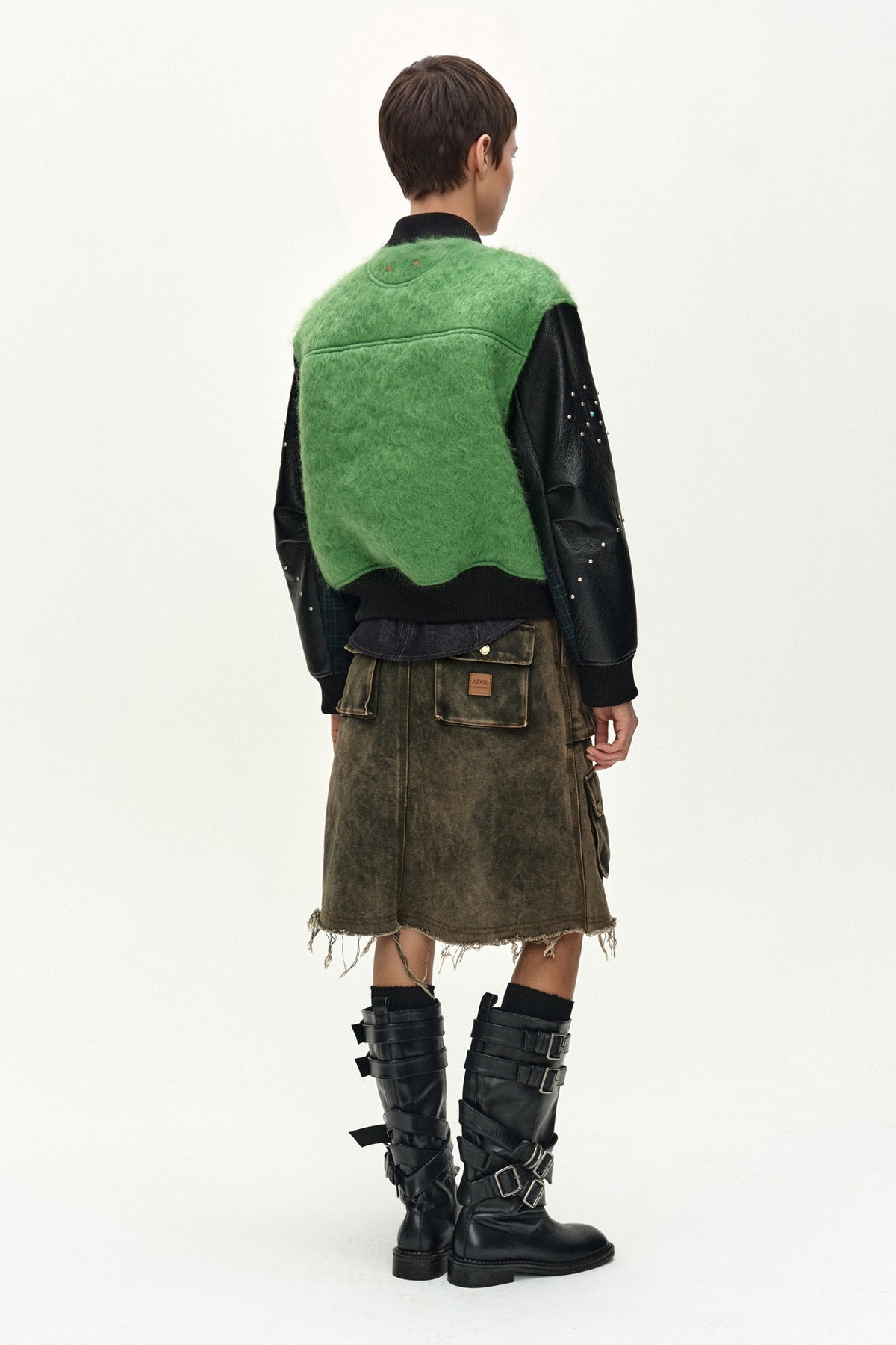 Andersson Bell Lawn Hairy Wool Varsity Jacket