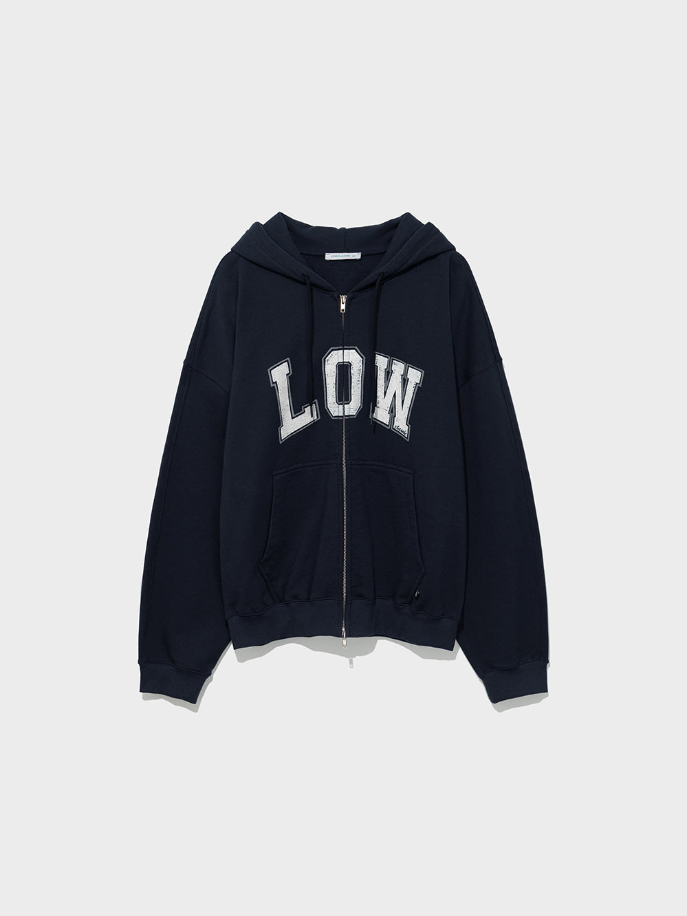 Low Classic Low Soft Sweat Zip-Up Hoodie Navy