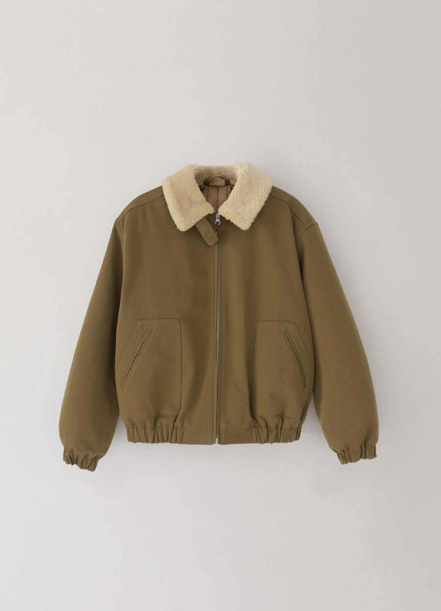 Nothing Written Jason cotton blouson (Brown)