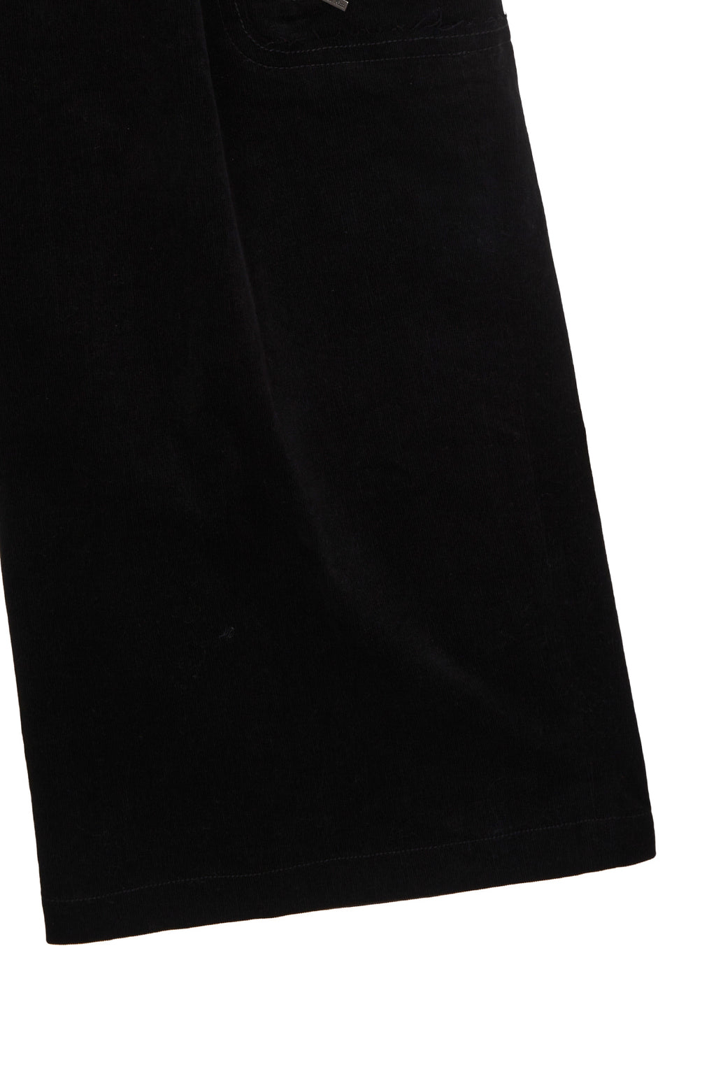 [matinkim] CORDUROY TUCK POINT WIDE PANTS IN BLACK