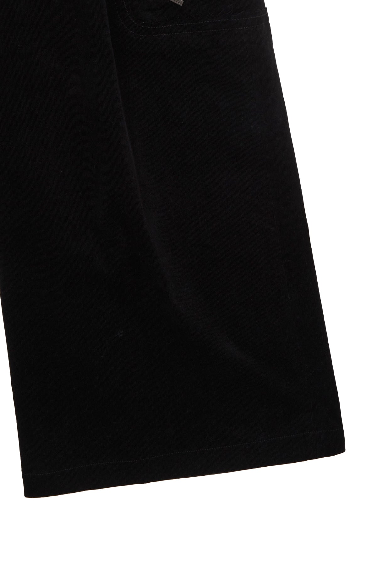 [matinkim] CORDUROY TUCK POINT WIDE PANTS IN BLACK