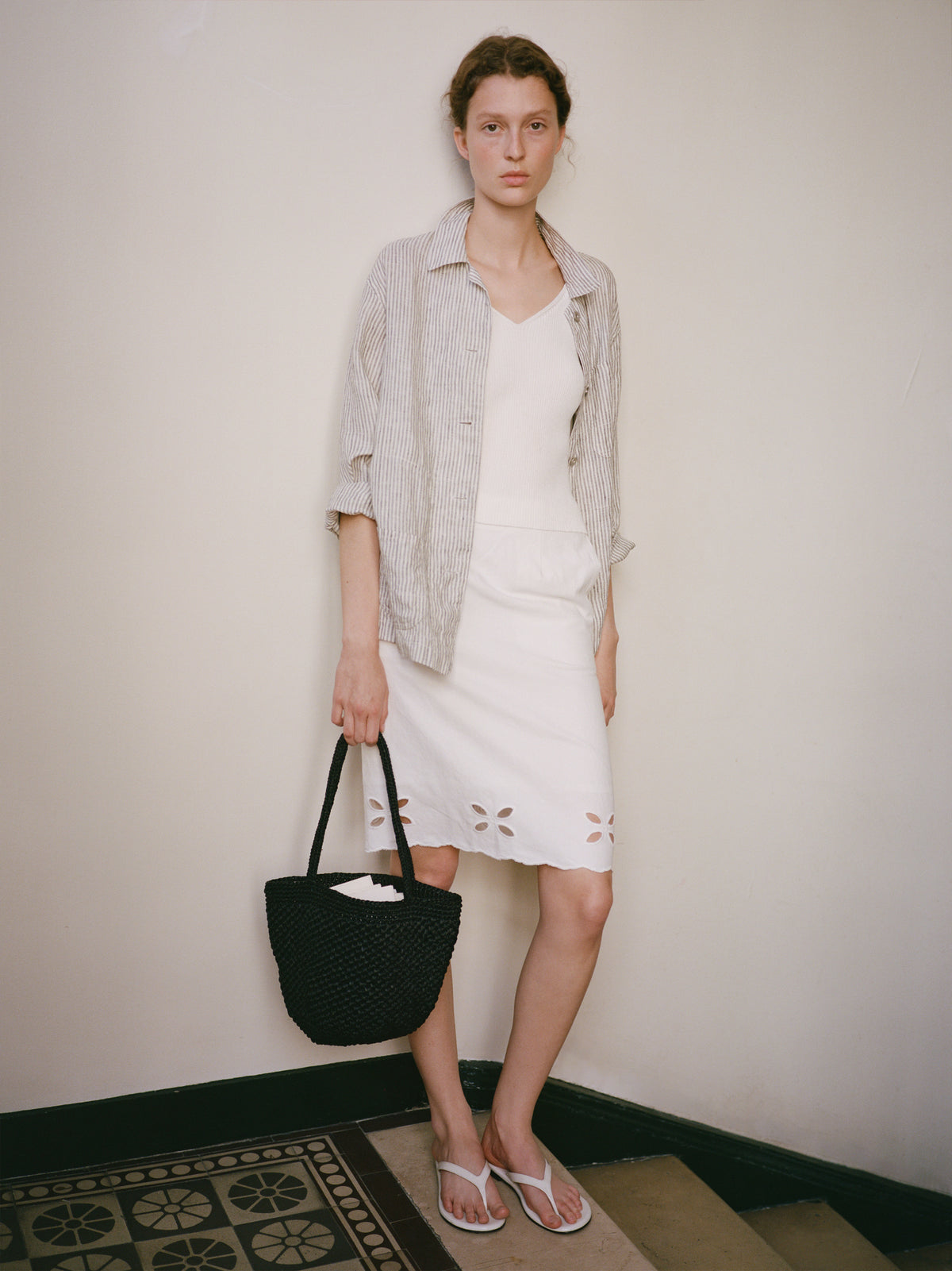 Nothing Written Lia cutout skirt (Off white)