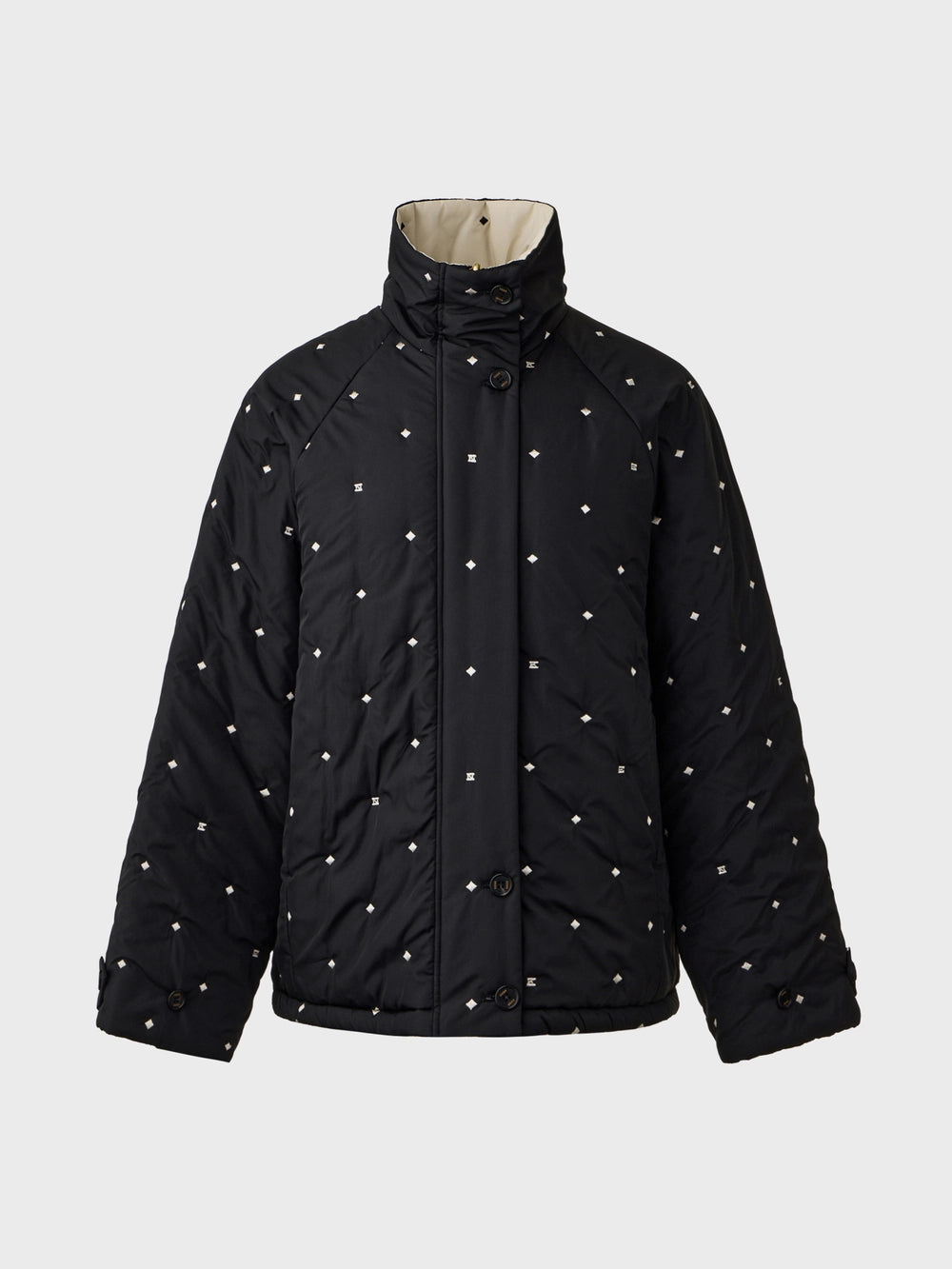 EENK Dual Face Zip-Up Jacket - Black