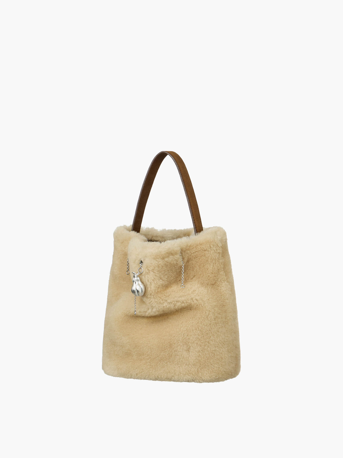 Margesherwood Wired Bucket beige shearling+chestnut nubuck