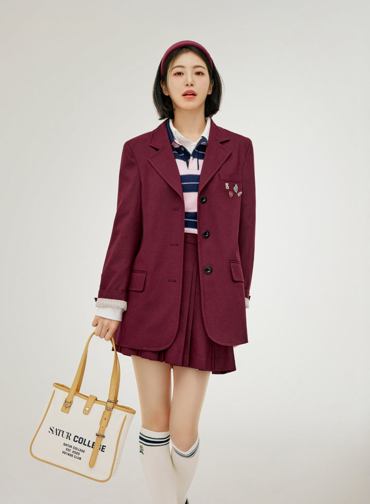 Satur Classic Buckle Tote Bag - Cream