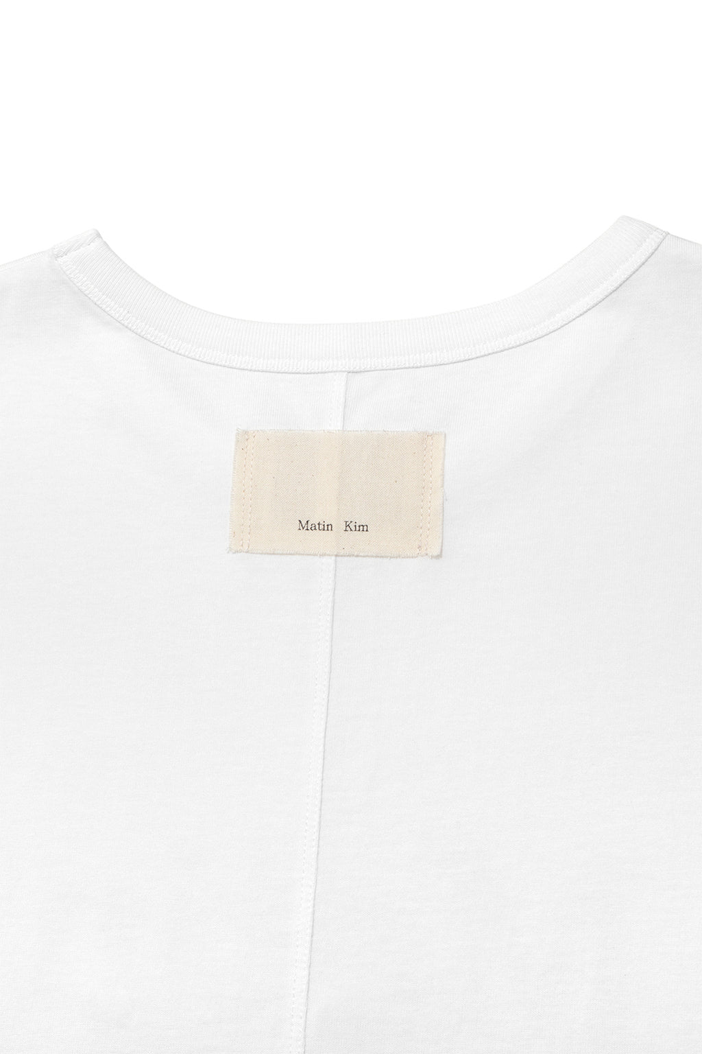 Matinkim Stitch Printing Detail Oversize Top IN White