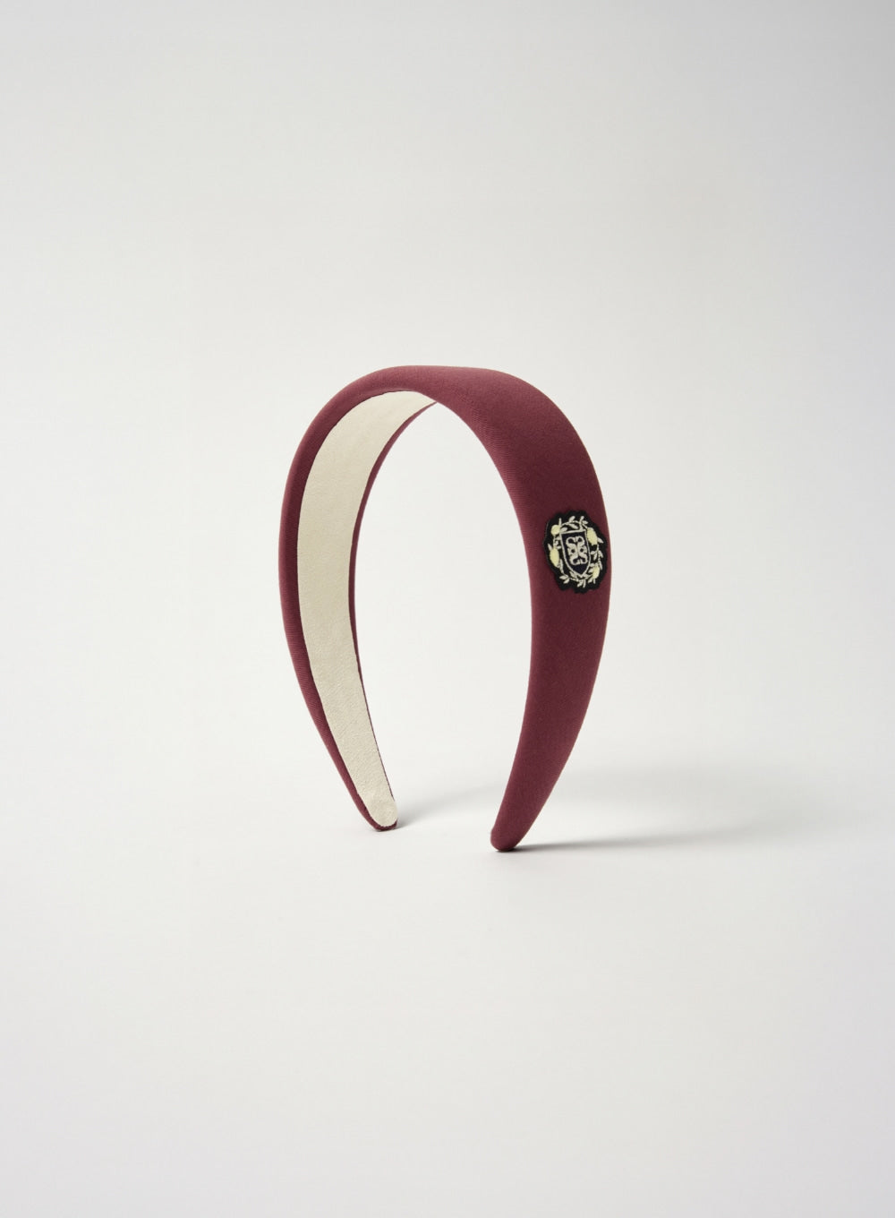 Satur Crest Logo Hairband - Burgundy
