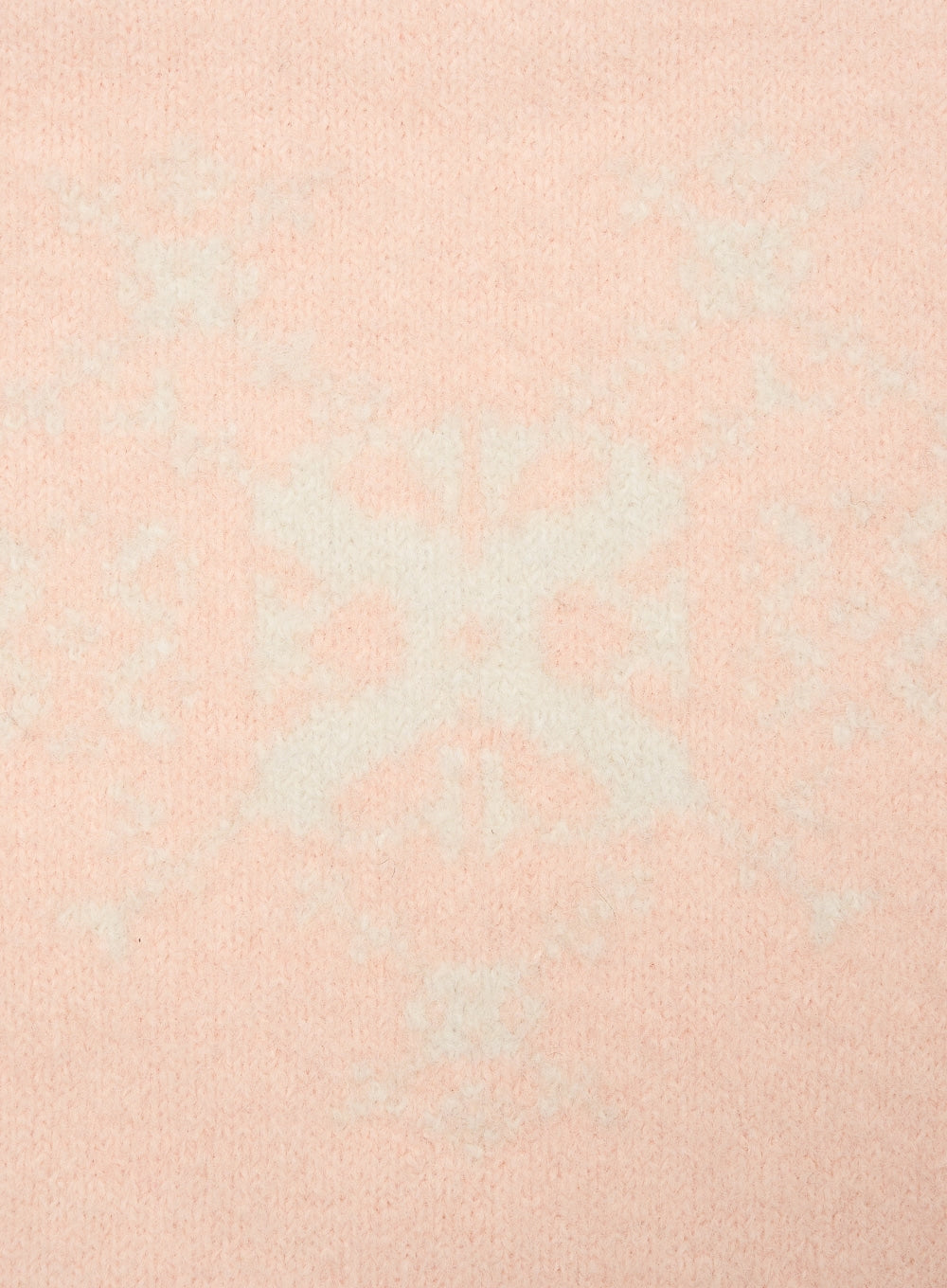 [satur] Nordic Intarsia Knit Muffler - Pink