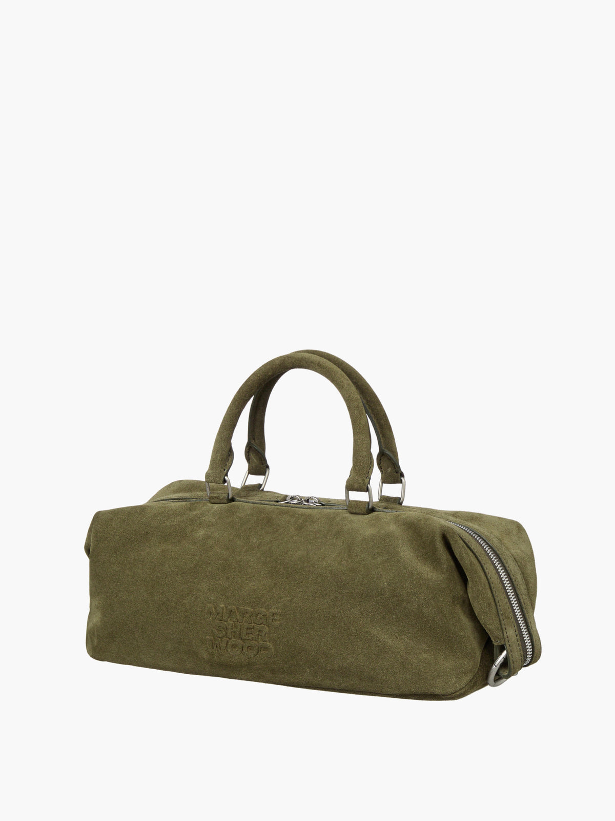Margesherwood Dumpling EW Tote dark olive suede