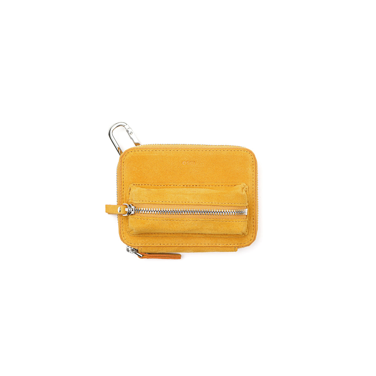 Osoi Lip Purse Suede Mustard
