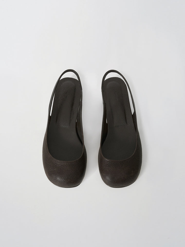 Moia pebble sling-back (soil brown)