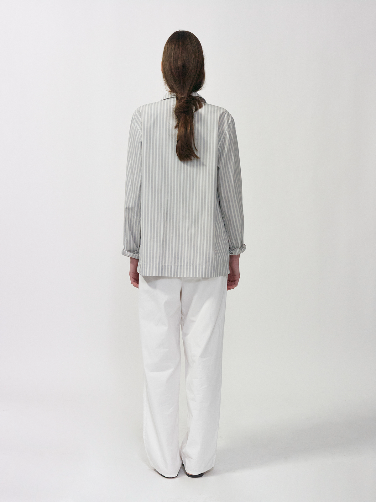 Nothing Written Mago stripe shirt (Gray stripe)